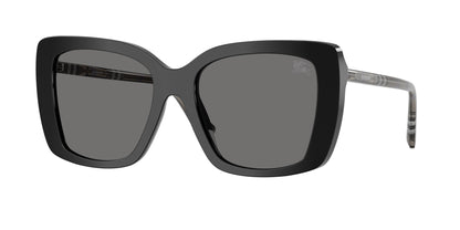 Burberry BE4456 Square Sunglasses  416581-Black 54-140-18 - Color Map Black