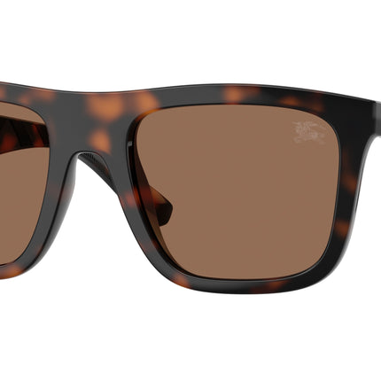 Burberry BE4458U Square Sunglasses  300273-Dark Havana 55-145-21 - Color Map Brown