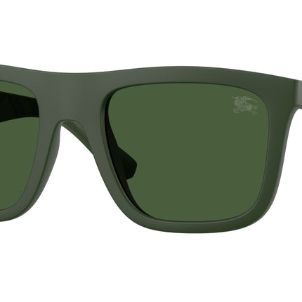 Burberry BE4458U Square Sunglasses  417071-Matte Green 55-145-21 - Color Map Green
