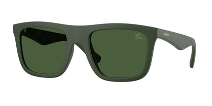 Burberry BE4458U Square Sunglasses  417071-Matte Green 55-145-21 - Color Map Green