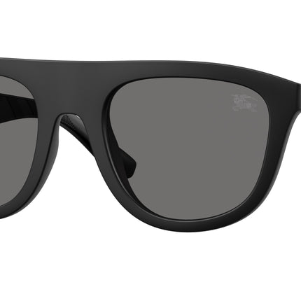 Burberry BE4459U Square Sunglasses  346481-Matte Black 55-145-22 - Color Map Black