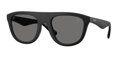 Burberry BE4459U Square Sunglasses  346481-Matte Black 55-145-22 - Color Map Black