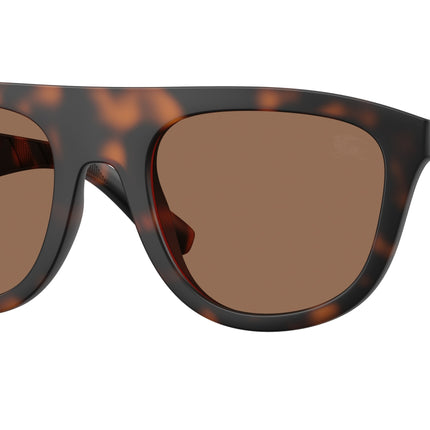 Burberry BE4459U Square Sunglasses  353673-Matte Dark Havana 55-145-22 - Color Map Tortoise