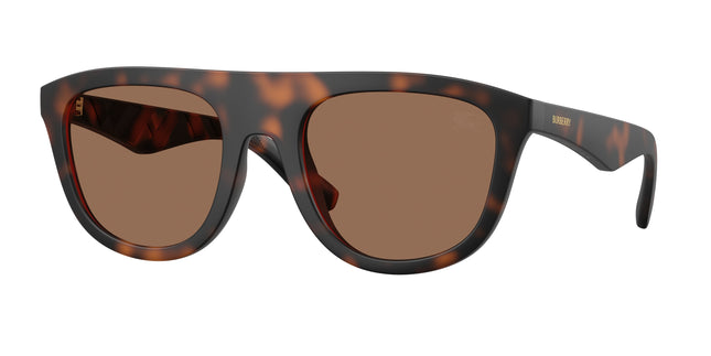 Burberry BE4459U Square Sunglasses  353673-Matte Dark Havana 55-145-22 - Color Map Tortoise