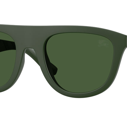 Burberry BE4459U Square Sunglasses  417071-Matte Green 55-145-22 - Color Map Green