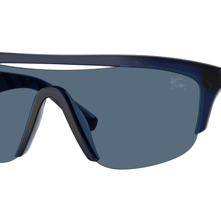 Burberry BE4460U Rectangle Sunglasses  411080-Blue 0-145-140 - Color Map Blue
