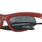 Burberry BE4462 Irregular Sunglasses  41566G-Rubber Bordeaux 64-125-20 - Color Map Red