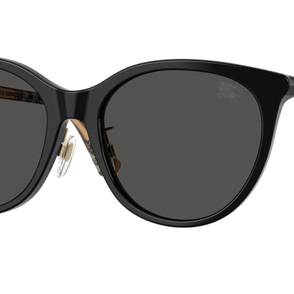 Burberry BE4464D Phantos Sunglasses  416187-Black 56-145-18 - Color Map Black