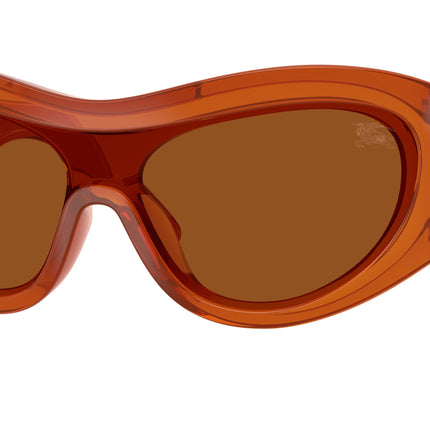Burberry BE4465 Irregular Sunglasses  415273-Rust 0-135-138 - Color Map Red
