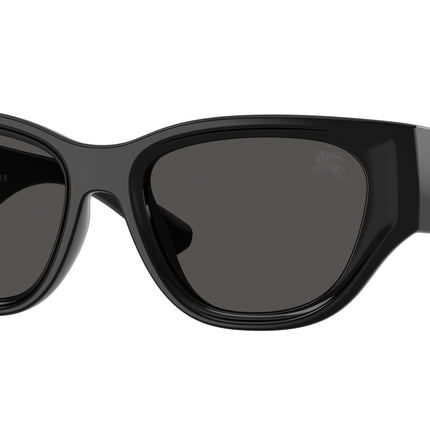 Burberry BE4467U Cat Eye Sunglasses  300187-Black 52-135-18 - Color Map Black