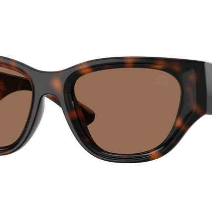 Burberry BE4467U Cat Eye Sunglasses  300273-Dark Havana 52-135-18 - Color Map Brown