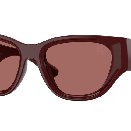 Burberry BE4467U Cat Eye Sunglasses  411969-Bordeaux 52-135-18 - Color Map Red