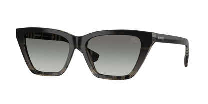 Burberry BE4468 Cat Eye Sunglasses  420011-Grey Check 54-140-15 - Color Map Grey