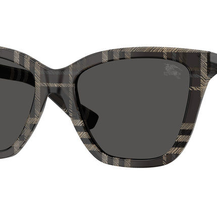 Burberry BE4470F Square Sunglasses  419987-Grey Check 54-140-18 - Color Map Grey