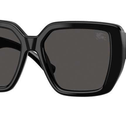 Burberry BE4471F Square Sunglasses  300187-Black 54-140-17 - Color Map Black