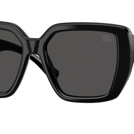 Burberry BE4471 Square Sunglasses  300187-Black 54-140-17 - Color Map Black