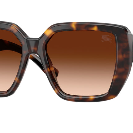 Burberry BE4471 Square Sunglasses  300274-Dark Havana 54-140-17 - Color Map Brown