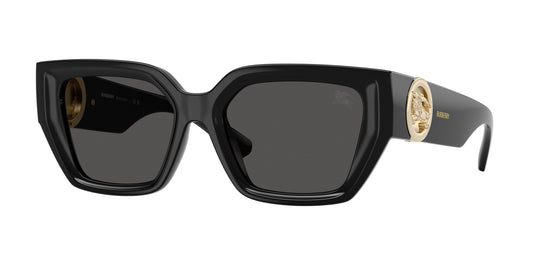 Burberry BE4472U Square Sunglasses  300187-Black 53-135-18 - Color Map Black