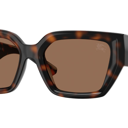 Burberry BE4472U Square Sunglasses  300273-Dark Havana 53-135-18 - Color Map Brown