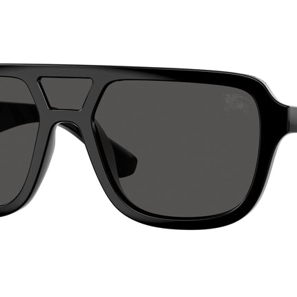 Burberry BE4474U Pilot Sunglasses  300187-Black 0-145-128 - Color Map Black
