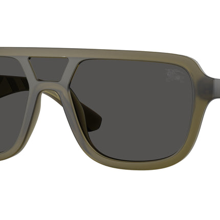 Burberry BE4474U Pilot Sunglasses  421287-Matte Green 0-145-128 - Color Map Green