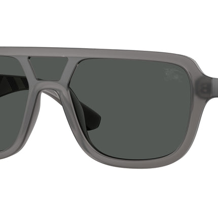 Burberry BE4474U Pilot Sunglasses  421387-Matte Grey 0-145-128 - Color Map Grey