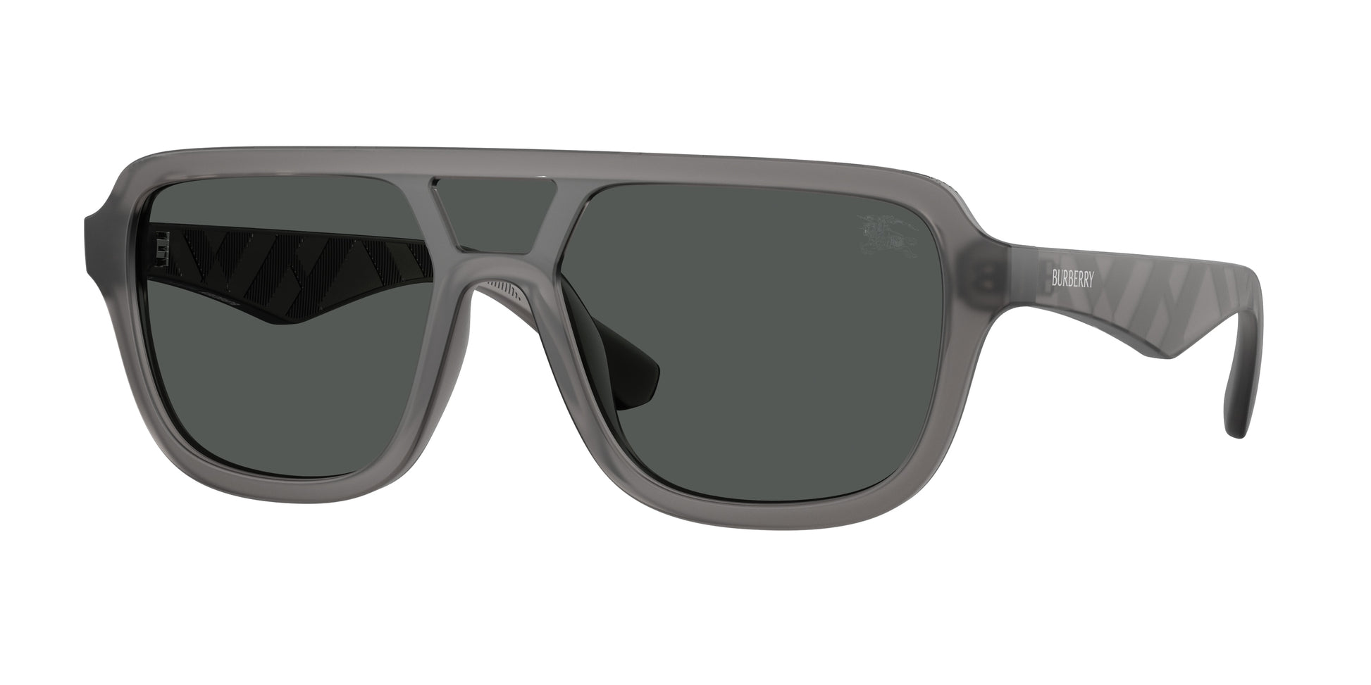 Burberry BE4474U Pilot Sunglasses  421387-Matte Grey 0-145-128 - Color Map Grey