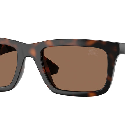Burberry BE4475U Rectangle Sunglasses  300273-Dark Havana 53-145-19 - Color Map Brown