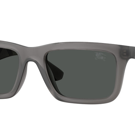Burberry BE4475U Rectangle Sunglasses  421387-Matte Grey 53-145-19 - Color Map Grey