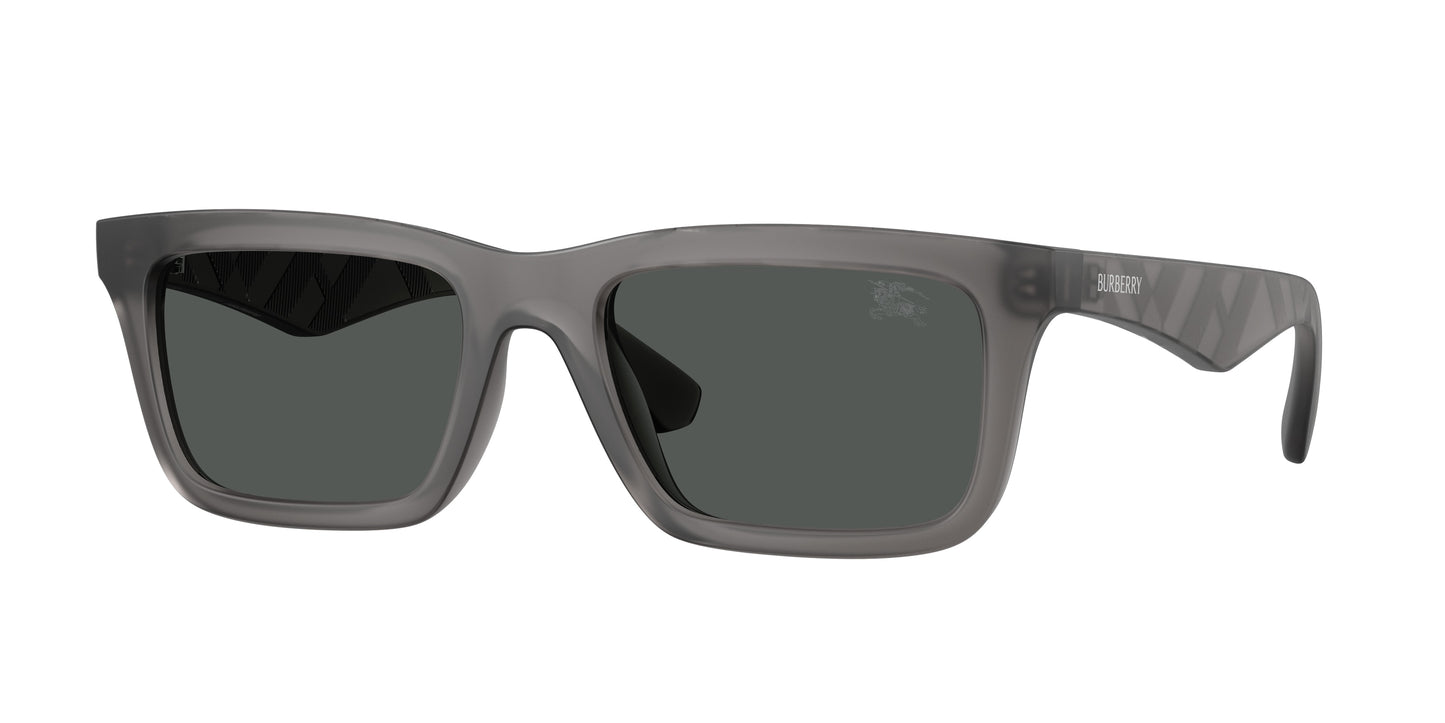 Burberry BE4475U Rectangle Sunglasses  421387-Matte Grey 53-145-19 - Color Map Grey