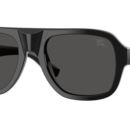 Burberry BE4478F Pilot Sunglasses  420687-Black 55-145-20 - Color Map Black