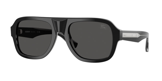Burberry BE4478F Pilot Sunglasses  420687-Black 55-145-20 - Color Map Black