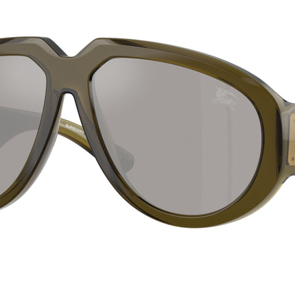 Burberry BE4479U Pilot Sunglasses  41946G-Green 58-135-14 - Color Map Green
