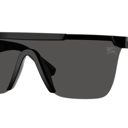 Burberry BE4480D Rectangle Sunglasses  300187-Black 0-145-141 - Color Map Black