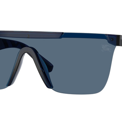 Burberry BE4480D Rectangle Sunglasses  411080-Blue 0-145-141 - Color Map Blue