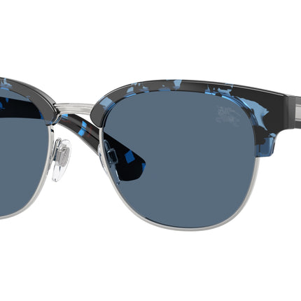 Burberry BE4485 Round Sunglasses  422480-Blue Havana 52-145-18 - Color Map Blue