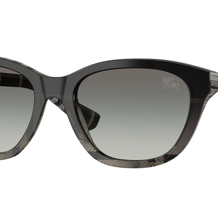 Burberry BE4486 Rectangle Sunglasses  42008G-Check Gradient Grey 54-140-18 - Color Map Grey