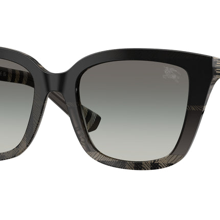 Burberry BE4487F Square Sunglasses  42008G-Check Gradient Grey 52-140-19 - Color Map Grey