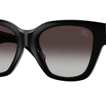 Burberry BE4489U Square Sunglasses  300187-Black 53-140-19 - Color Map Black
