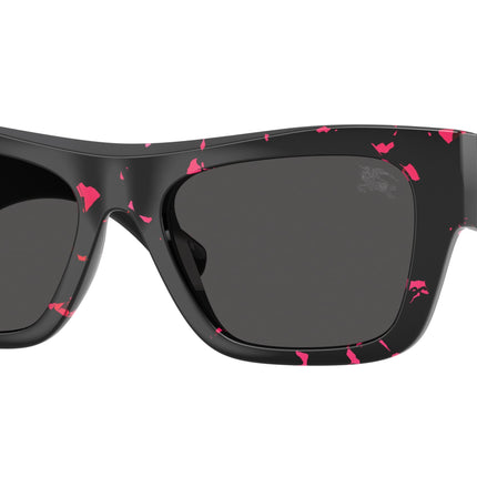 Burberry BE4490U Rectangle Sunglasses  412687-Fucsia Havana 53-140-18 - Color Map Violet