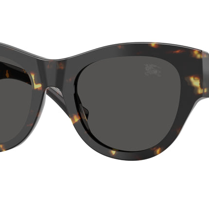 Burberry BE4491F Round Sunglasses  410687-Yellow Havana 52-140-20 - Color Map Tortoise