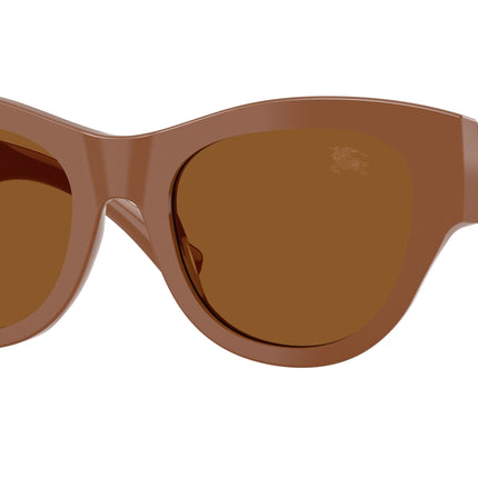 Burberry BE4491F Round Sunglasses  422273-Brown 52-140-20 - Color Map Brown