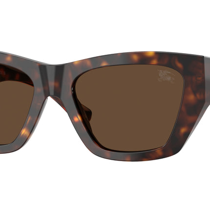 Burberry BE4492 Cat Eye Sunglasses  300273-Dark Havana 54-140-18 - Color Map Brown