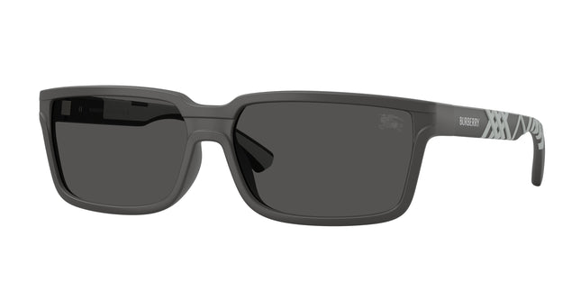 Burberry BE4495D Rectangle Sunglasses  423387-Matte Grey 61-145-15 - Color Map Grey