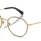 DOLCE & GABBANA DG1322 Phantos Eyeglasses  1334-Gold/Black 53-140-18 - Color Map Black