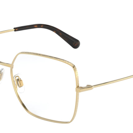 DOLCE & GABBANA DG1323 Square Eyeglasses  02-Gold 54-140-16 - Color Map Gold