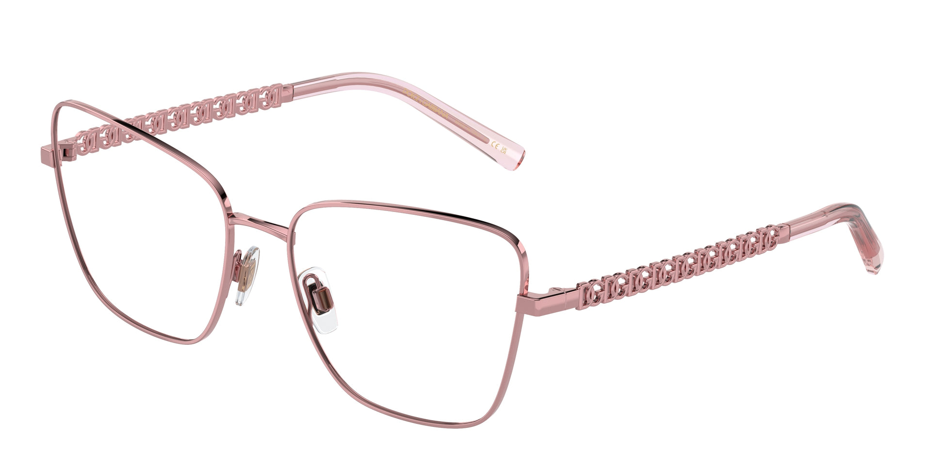 DOLCE & GABBANA DG1346 Butterfly Eyeglasses  1361-Rose 55-140-17 - Color Map Pink