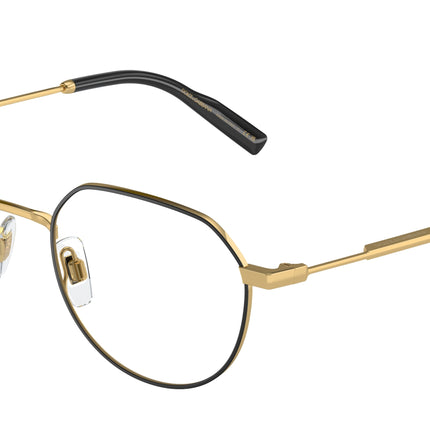 DOLCE & GABBANA DG1349 Phantos Eyeglasses  1311-Gold/Matte Black 52-145-21 - Color Map Gold