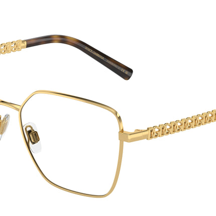 DOLCE & GABBANA DG1351 Square Eyeglasses  02-Gold 56-140-15 - Color Map Gold