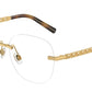 DOLCE & GABBANA DG1352 Phantos Eyeglasses  02-Gold 56-140-16 - Color Map Gold